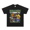 Ronaldinho Fußball Lässig Kurzarm, Kleiner Halsausschnitt Baumwolle T-Shirt Pullover