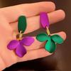 Retro 2026 Floral High-End Purple Earrings: A Unique, Stylish Statement for Women