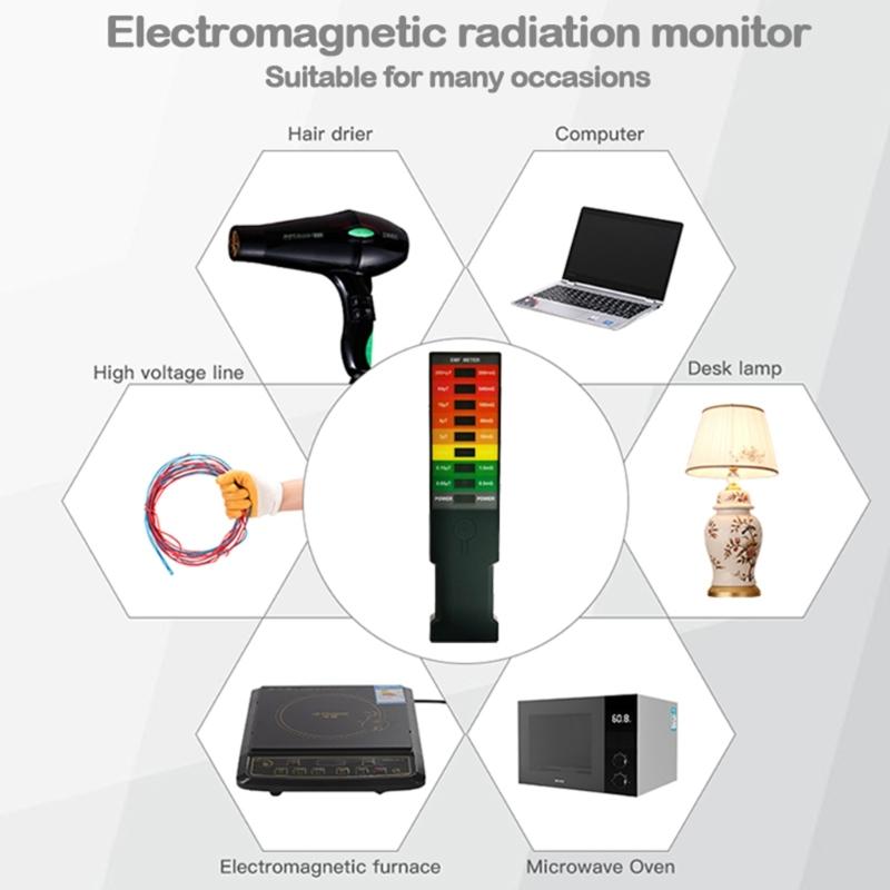 Tragbares Elektromagnetfeld EMF Gaussmeter Jagddetektor Tragbares EMF