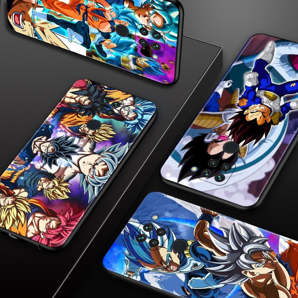 Telefonfodral för Xiaomi Redmi Note 11 10 8 Pro Cover 9s 11T 9t 8t 8 7 för Redmi k40 10 9 9a 9c Funda Anime Dragon Ball Super Goku
