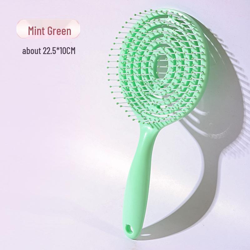 Macaron Color Lollipop-Shaped Comb for Fluffy Hairstyles