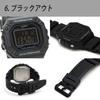 CASIO Square Digital All Black Watch for and Kids School and High School Waterproof W-218H-1B Men, Women, (Middle Students) - Slim, Lightweight,