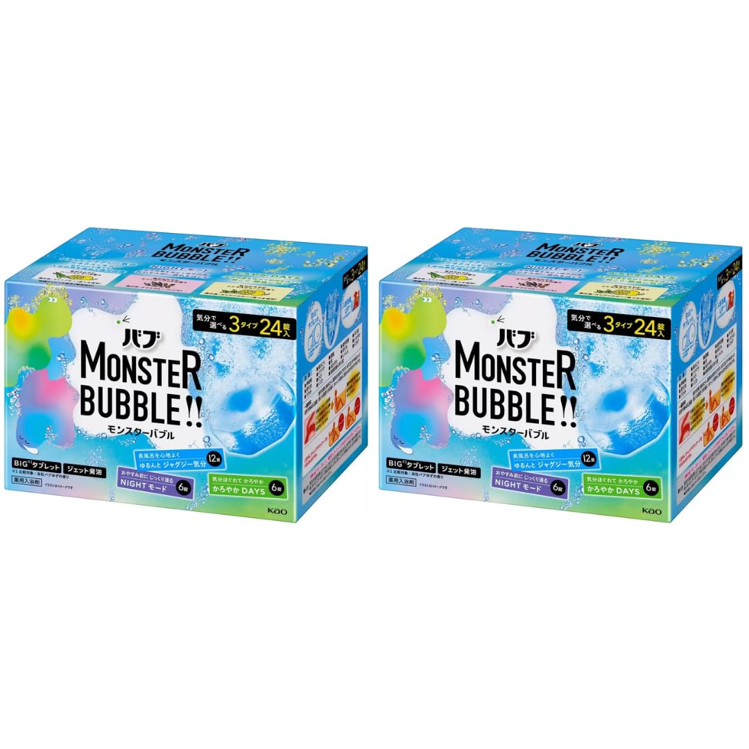 

[Выгодный набор, Большая емкость] BABU Monster Bath Bubble 24 шт. x 2 коробки