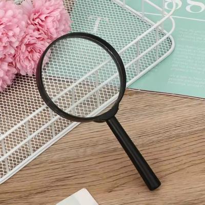 Handheld Reading Magnifying Glass for Elderly and Children, Magnifying Glass with Plastic Handle
