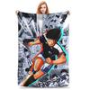 Captain Tsubasa Team Blanket Teppei Kisugi Wakabayashi Genzo Flannel Throw Blankets Summer Air Conditioning Soft Bedspreads,