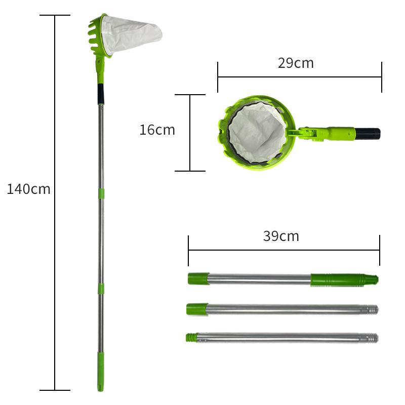 Stainless Steel Telescopic Rod Fruit Picker, Aerial Gardening Tool, Apple Persimmon Picking Fruit Picker, High Branch Saw