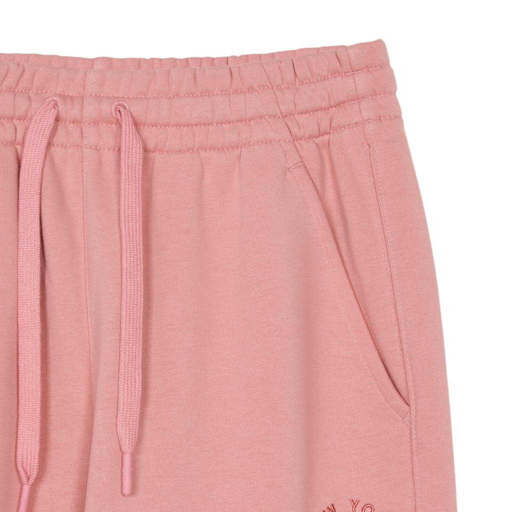 MLB New York Yankees Soft Versatile Mid-Rise Knit Joggers Women Bottoms Pink 3FPTB0144-50PKM
