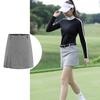 Qirun Pleated Mini Golf Skirt with Polo Shirt and Inner Casual Slim Breathable Women's Pants, Sportswear, Stylish, Fit, Stretchy,