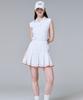 Cream Golf Lace Detail Flare Skirt