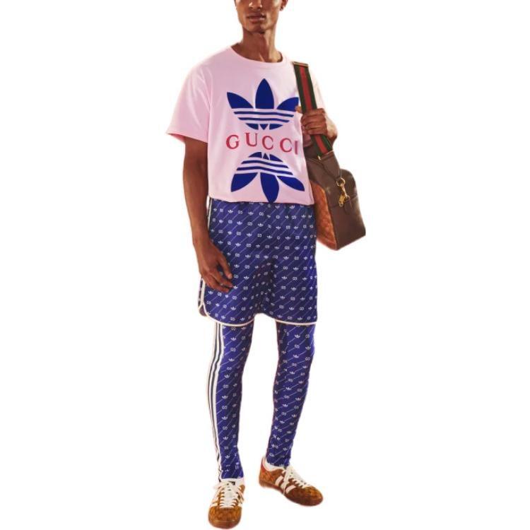 Gucci X Adidas Originals SS22 T Shirt Men's Pink HY2567