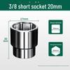 Baolian 3/8" Short Socket Wrench with 10mm Extended Hexagonal Socket