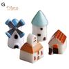 Elens Store 2/4 Stück Harz Pferd Schildkröte Windmühle Miniatur Puppenhaus Ornament Garten Dekor