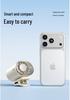 Y32 Portable USB Clip-on Fan with Digital Display - Silent & Versatile for Outdoor, Waist, or Desktop Use