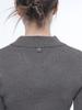 Chaenseseunoi Soft Slim Button Collar Knit Khaki/W243Tp08Ka