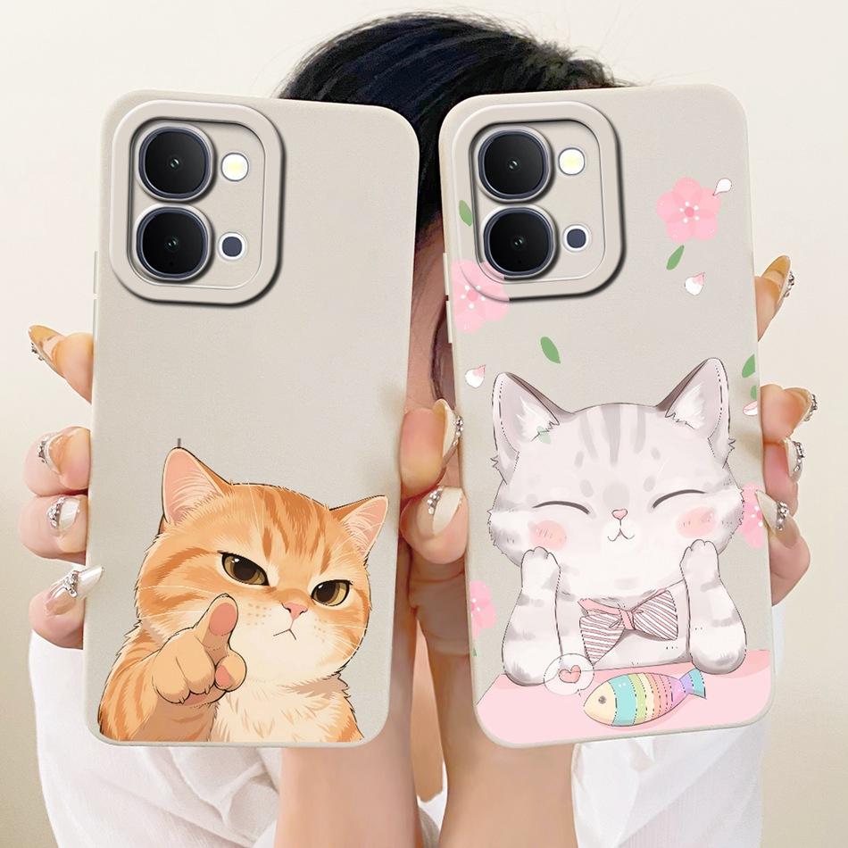 For Vivo Y31d Y51 Pro Y500i Cute Cat Flower Cartoon Phone Case For Vivo Y31D Y51Pro Y500i Soft Silicone Covers Bumpers
