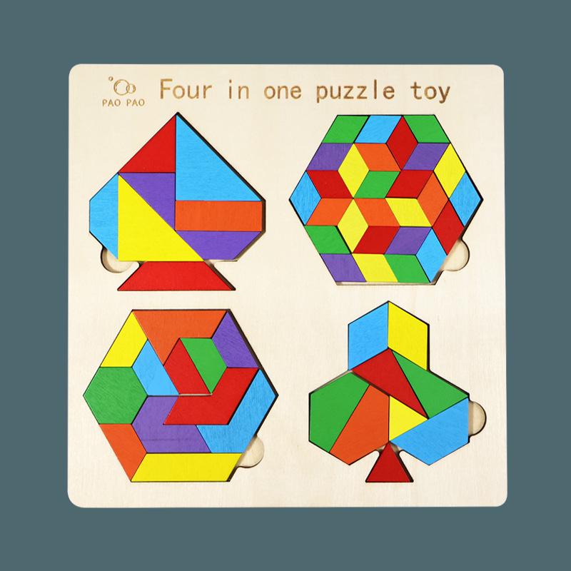 Tetris 4-in-1 Building Blocks for Kids' Early Learning & Development, Unisex Toy Set, Jigsaw Puzzle Game.