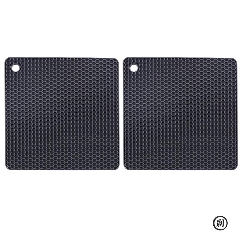 

2/4 шт. Многофункциональный термостойкий силиконовый коврик, подставки под стаканы, нескользящие накладки, держатели для кастрюль, подставки под приборы, кухонные принадлежности 18x18