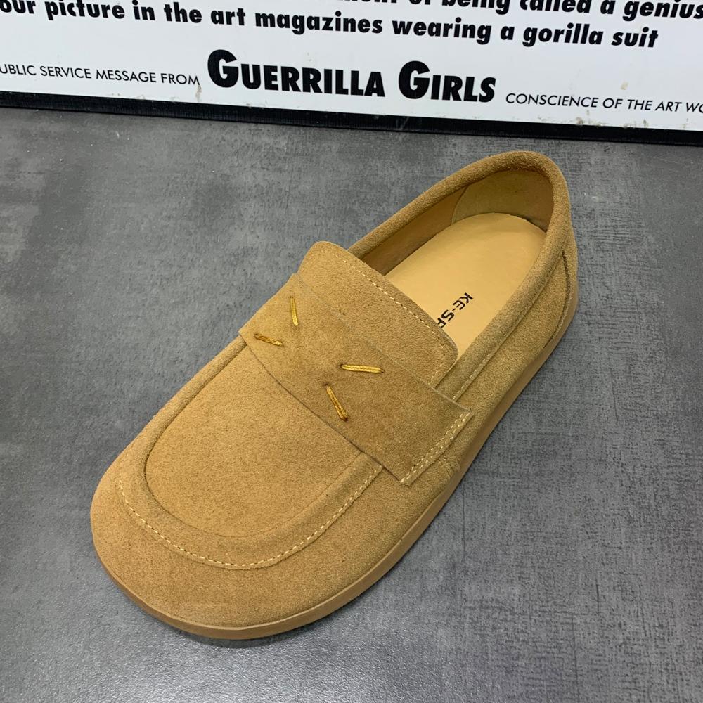 Modne Damskie Mullers Letnie Skórzane Damskie Płaskie Buty Duże Rozmiary Casualowe Damskie Mokasyny Wsuwane Damskie Buty 2024 Nowy Styl