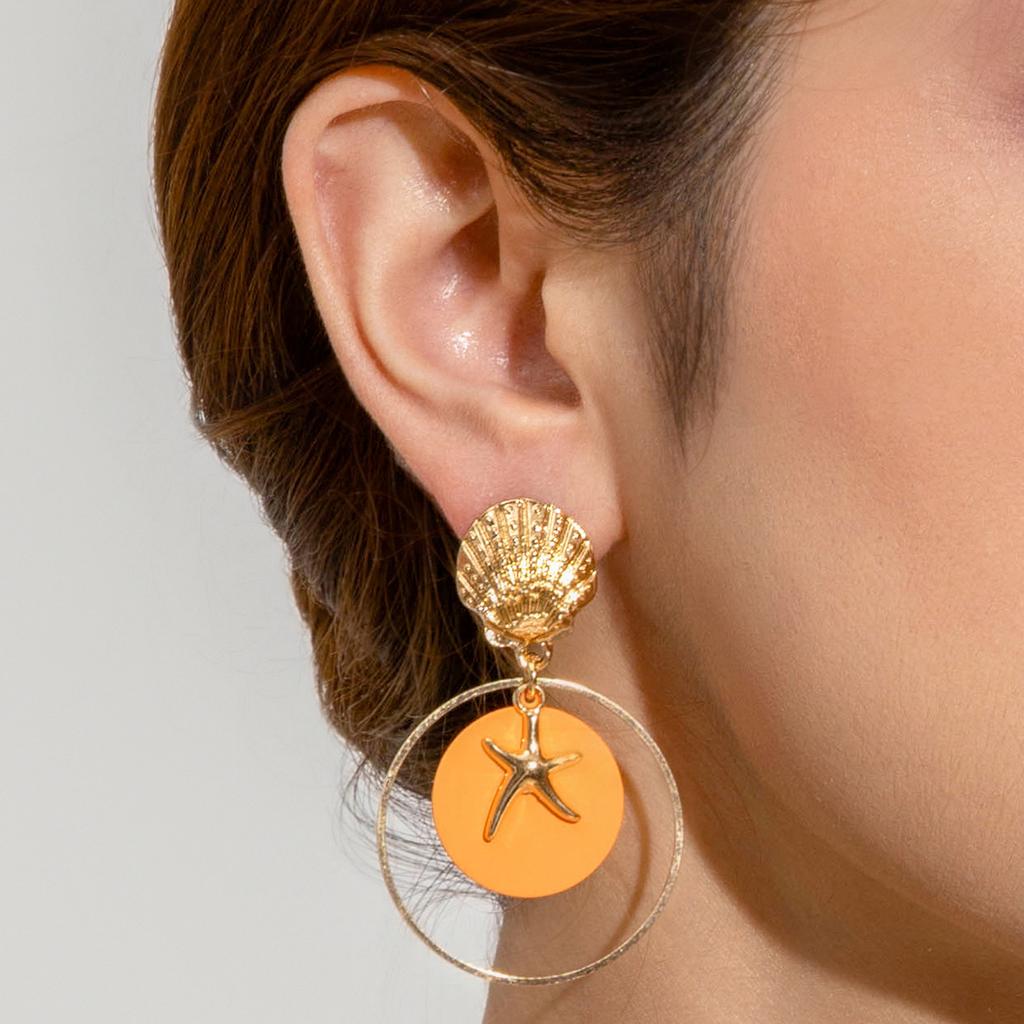 Creative Disc Stud Earrings Set, Geometric Metal Sequins Versatile Two-piece Set, Earrings, Earrings, Women's Pendants.