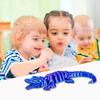 3D Printed Crocodile Articulated Animal Ornament Flexible Reptile Crocodile Fidget Toy for Adults Home Office Desk Decoration