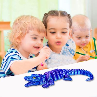 3D Crocodile for Articulated Animal Ornament Printed Adults Home Office Desk