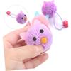 4pcs Plush Mouse Cat Teasing Balls for Indoor Play - Soft Engaging Exercise Toys for Kittens, Active Fun Playthings