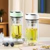 Fuguang Portable Double-Walled Borosilicate Glass Tea Mug