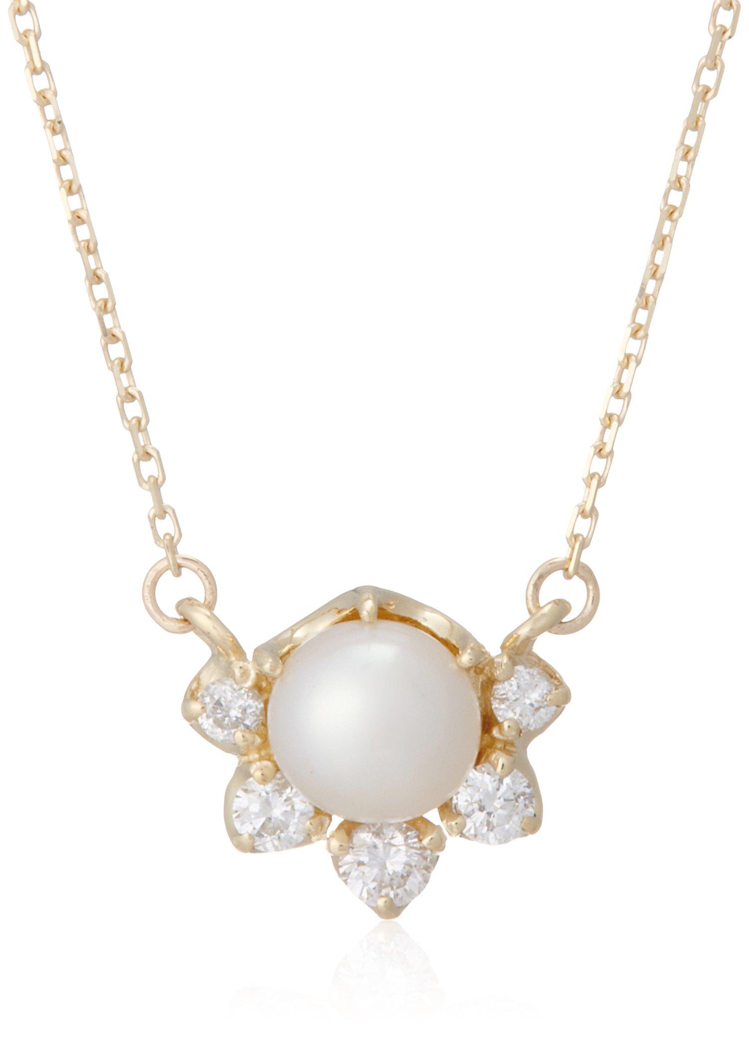 

Little The Little Classics K10YG Pearl Pearl Necklace 109P0292 [The Classics] [Gold Jewelry] Diamond,
