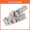 Fashionable Snake Print Vintage Women's Belt For Stylish Jeans And Dresses