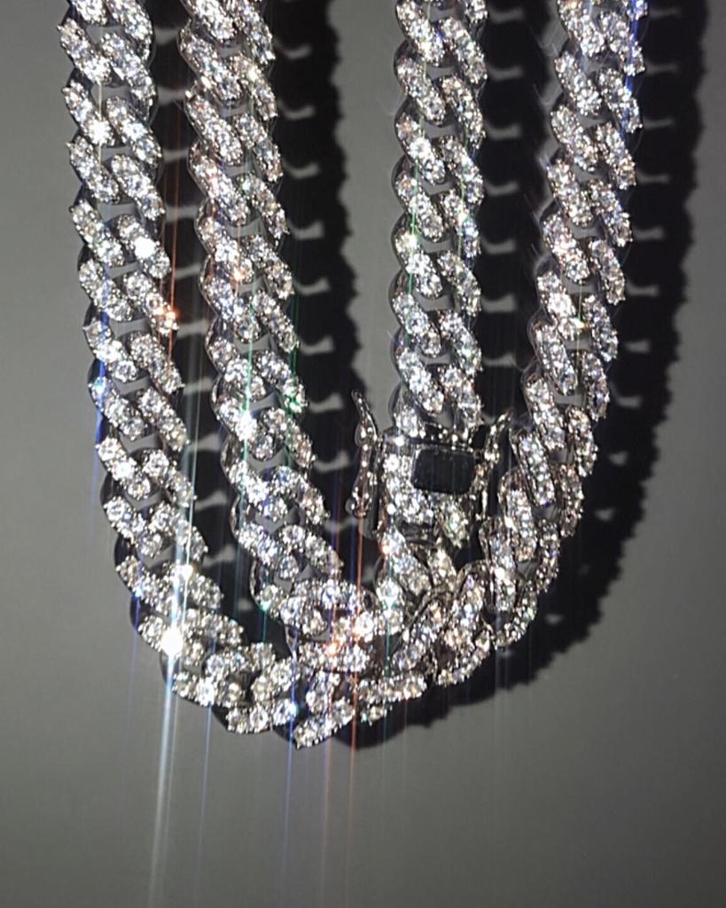 New Trendy Gold Hip Hop 12mm Wide CZ Diamond Miami Cuban Chain Anklet