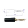 40pcs 2MM Banana Plug Socket 10A Small Lantern Plug Adaptor Connector Pure Copper Power Supply Terminal Red Black Green