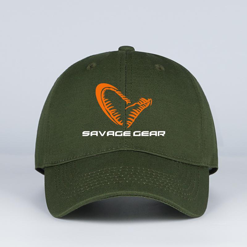 

SAVAGE GEAR Logo Soft-Top Baseball Cap Soft, Comfortable, Lightweight, Breathable, Adjustable Cool Outdoor Style, Trendy Fashion армия зеленый