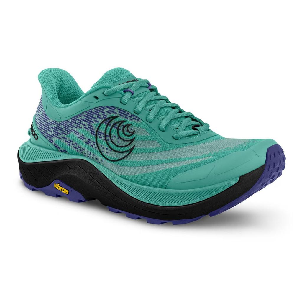 Trail Running Shoes ULTRAVENTURE 4 5mm Drop EU W8 020099 [Topo Athletic] (Ultraventure 4) Aqua/Black (24.5 cm) Women's