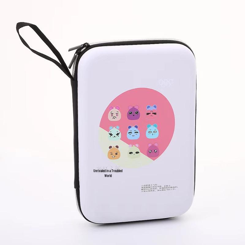 Durable Hard Shell Square Table Tennis Racket Bag - Portable Storage Solution