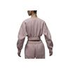 Jordan Flight Fleece Loose Fit Short Sweatshirt Women Tops Oxford-Pink FV7153-601