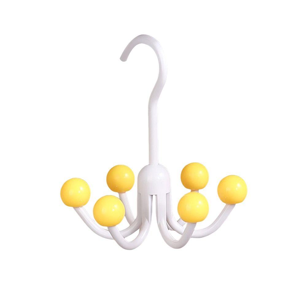 Multifunctional 360°Rotating Hook Rotatable Bedroom Scarf Racks  Bra Scarf Hats Bags