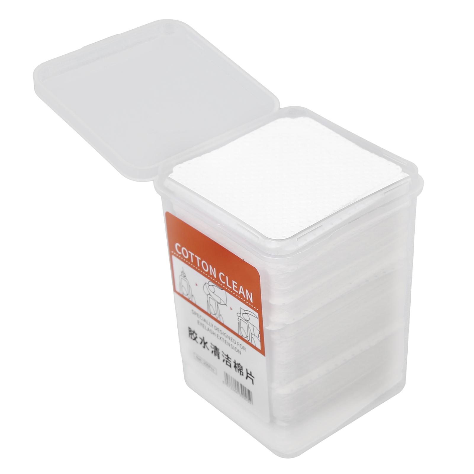 

200pcs Eyelash Glue Bottle Nozzle Cotton Pad Eyelash Extension Glue Wiping Makeup Cotton