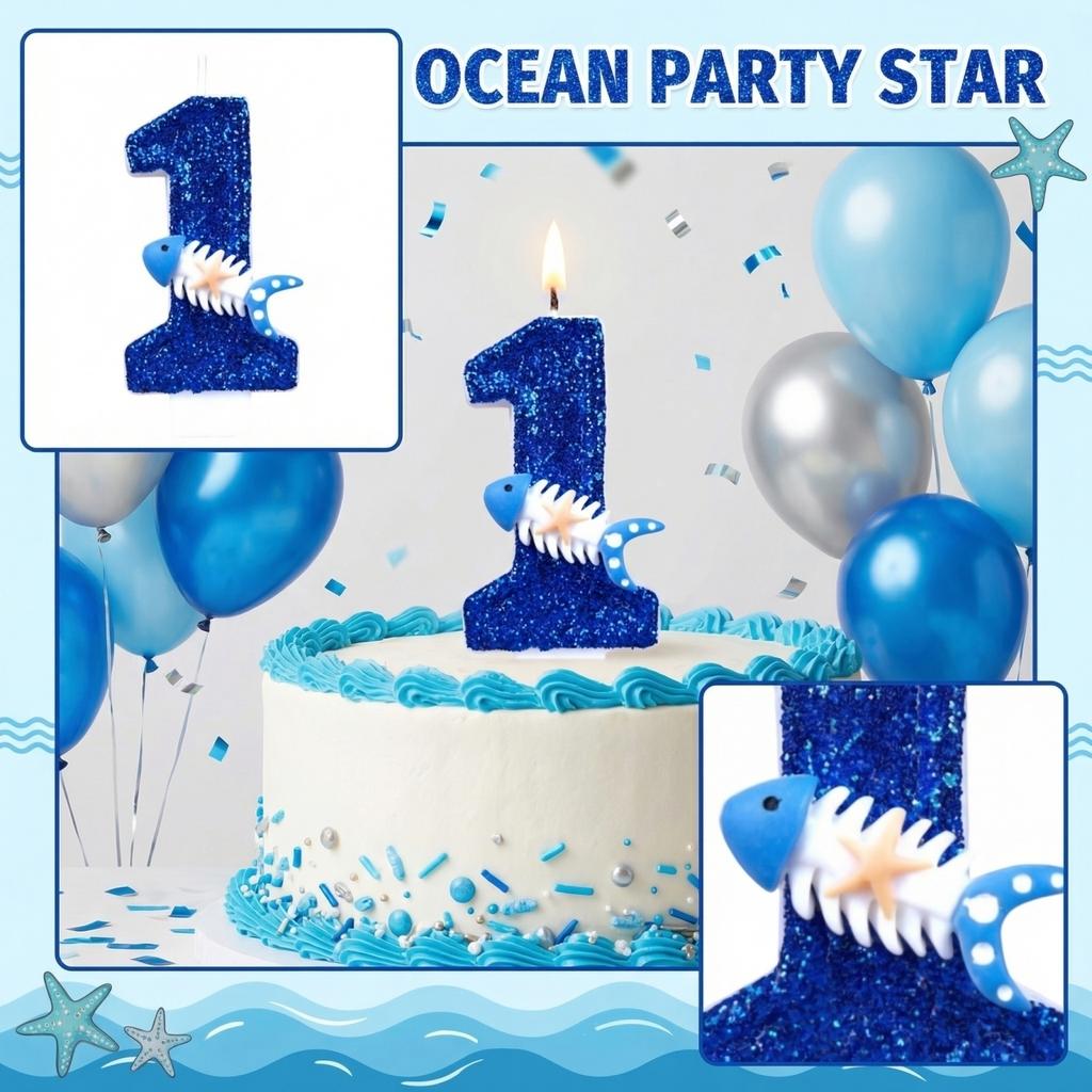 Fashion Cartoon Creative Birthday Candles Party Digital Candles