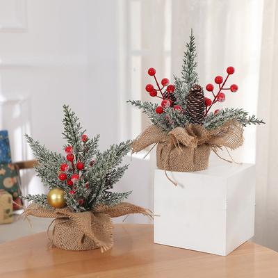 Artificial Christmas Tree Desktop Small Tree Pe Christmas Decoration Christmas Tree Ornaments Small Christmas Tree