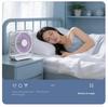 USB Rechargeable Circulating Fan with Light for Home, Office, Dorm, and Outdoor Camping