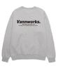 VANNWORKS Minimalism Logo 2 Sweatshirt (Vls0114) Melange Grey (Type A)