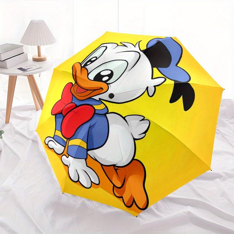 

1pc Donald Duck Happily Takes Off Automatic Opening and Closing Folding - A Good Choice for Gifts, Fashionable and Convenient Umbrella With