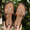 Men's Soft Sole Non-Slip Breathable Summer Sandals - Versatile Open-Toe Beach Shoes for Outdoor Wear