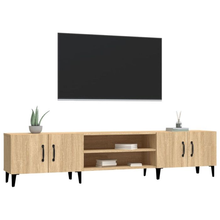 VidaXL TV Furniture Sonoma Oak 180x31.5x40 Cm Engineered Wood 816267