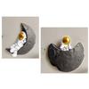 Three Dimensional Wall Decoration Astronaut Moon Resin Craft 3D Space Theme Hanging Ornament Kids Room Decor