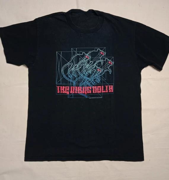 2003 The Mars Volta band Short Sleeve Black All Size Shirt XL