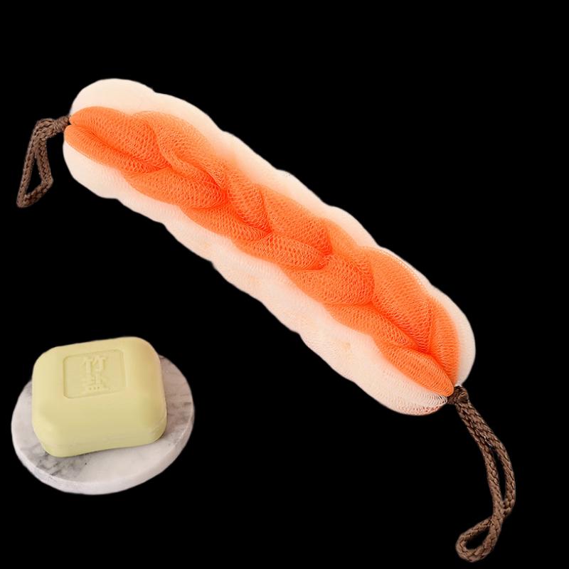 Stretchable Two-Tone Back Scrubber Loofah