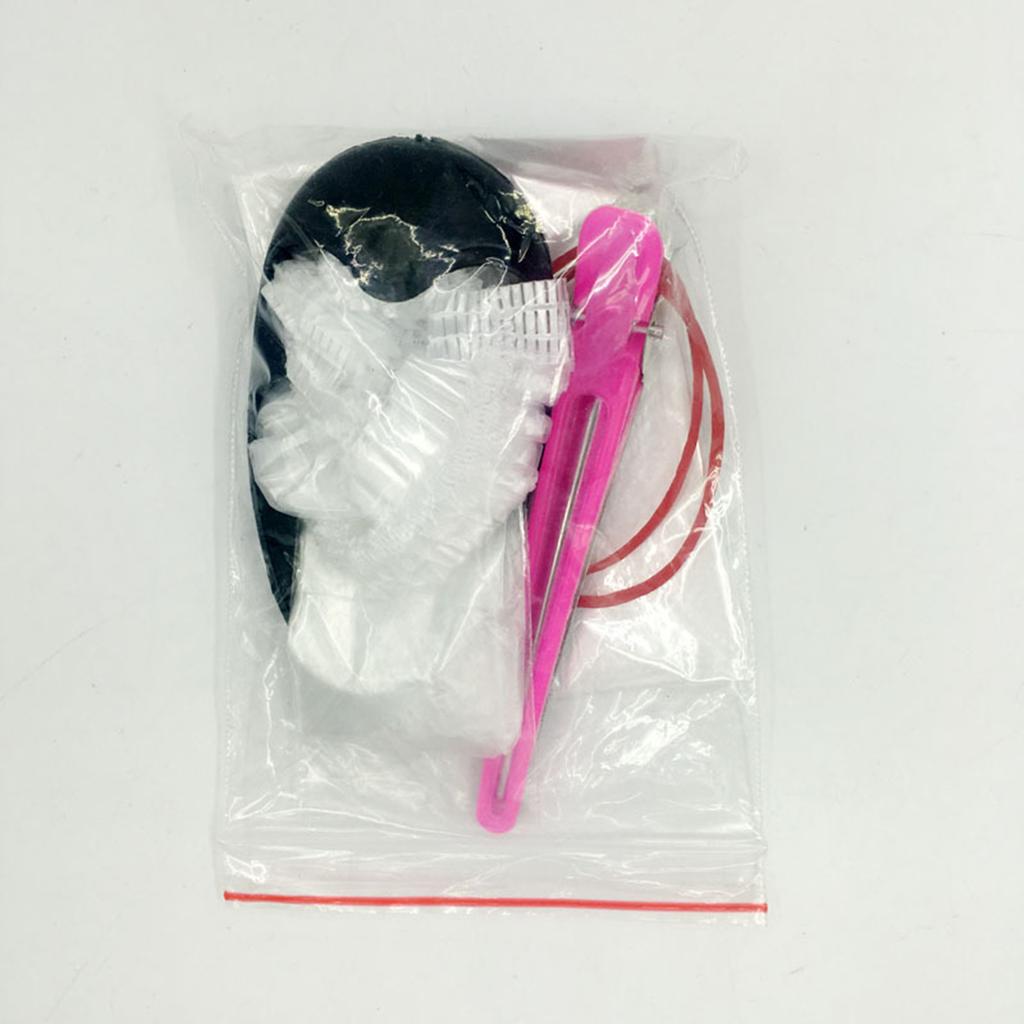 6pcs Mixing Dye Kit Hair Dyeing Ear Covers Gloves Salon Cape for Home & Salon Use