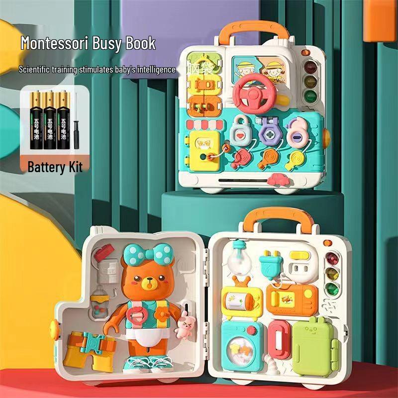 Kids' Six-Sided Activity Center: Early Learning Shape Recognition & Multi-Functional Game Box