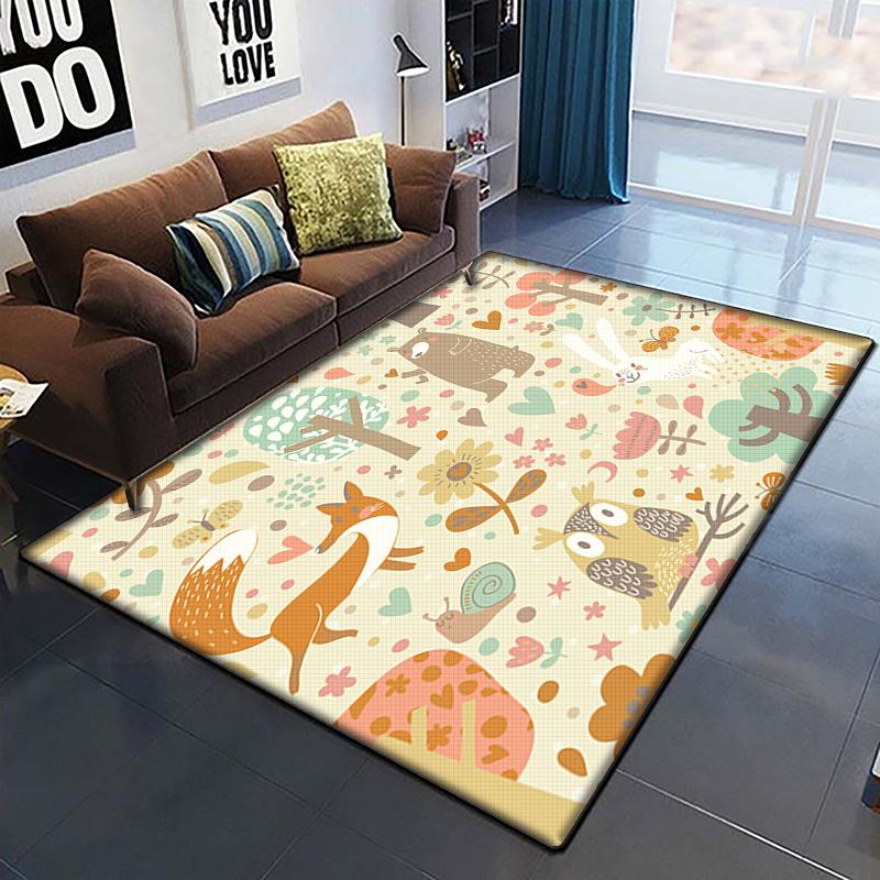 Desen animat anime frumos pictură covor pentru camera de zi Covor zonă mare Covor negru moale Covorașe de decorare a casei Covoare Boho Picnic